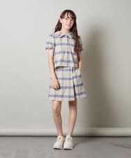 KJNGS02049 a.v.v KIDS(アー・ヴェ・ヴェ) [110-130]【2点セット】トップス＆スカパン ベージュ