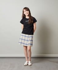 KJNGS02049 a.v.v KIDS(アー・ヴェ・ヴェ) [110-130]【2点セット】トップス＆スカパン ベージュ