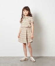KJNGT02054 a.v.v KIDS(アー・ヴェ・ヴェ) [140-150]【2点セット】トップス＆スカパン ライトブルー