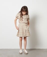 KJNGT02054 a.v.v KIDS(アー・ヴェ・ヴェ) [140-150]【2点セット】トップス＆スカパン ライトブルー