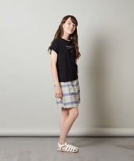 KJNGT02054 a.v.v KIDS(アー・ヴェ・ヴェ) [140-150]【2点セット】トップス＆スカパン ライトブルー