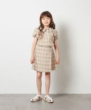 KJNGT02054 a.v.v KIDS(アー・ヴェ・ヴェ) [140-150]【2点セット】トップス＆スカパン ベージュ