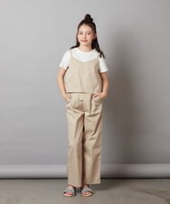 KJNGW01054 a.v.v KIDS(アー・ヴェ・ヴェ) 【ジュニア】[140-150]【2点セット】キャミドッキングTシャツ＆パンツセットアップ ベージュ