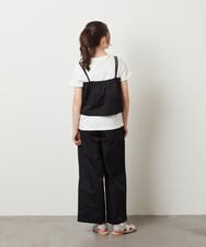 KJNGW01054 a.v.v KIDS(アー・ヴェ・ヴェ) 【ジュニア】[140-150]【2点セット】キャミドッキングTシャツ＆パンツセットアップ ベージュ