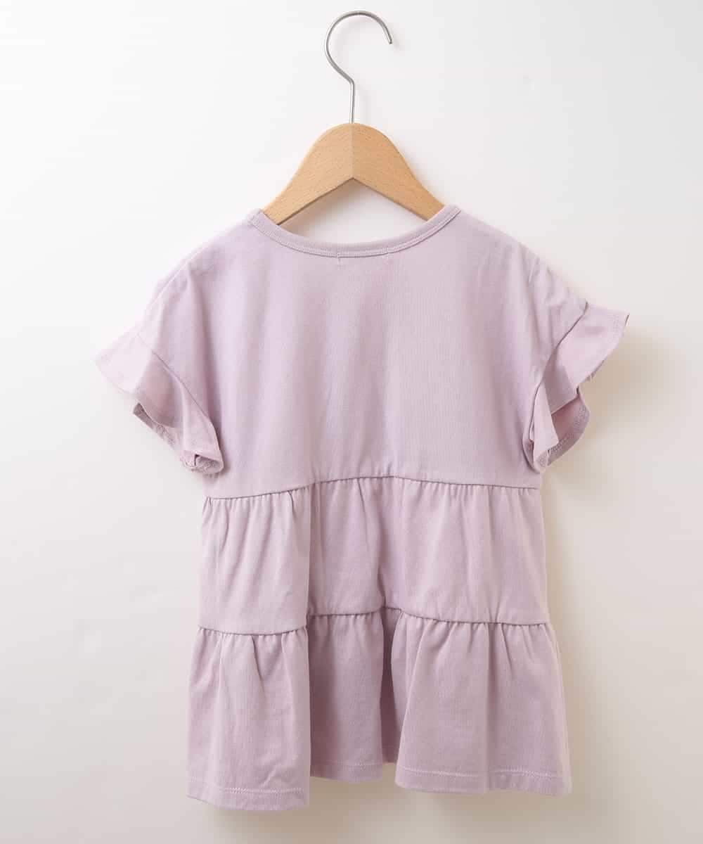 KJNHN01044 a.v.v KIDS(アー・ヴェ・ヴェ) [140-150]【2点SET】ティアードトップス ショートパンツセット ピンク