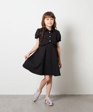 KJNHS03089 a.v.v KIDS(アー・ヴェ・ヴェ) [120-130]【3点セット】キャミワンピースコーデセット ブラック