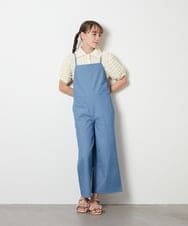 KJNHT03099 a.v.v KIDS(アー・ヴェ・ヴェ) [140-150]【3点セット】サロペットコーデセット ブルー