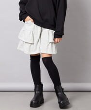KJNJD02079 a.v.v KIDS(アー・ヴェ・ヴェ) [130-160]【セットアップ】ミニ裏毛セットアップ ライトグレー