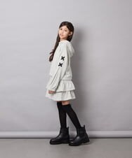 KJNJD02079 a.v.v KIDS(アー・ヴェ・ヴェ) [130-160]【セットアップ】ミニ裏毛セットアップ ライトグレー