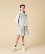 KJNLA40069 a.v.v KIDS(アー・ヴェ・ヴェ) [130-160]切り替えトレーナーセットアップ グレー