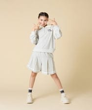 KJNLA40069 a.v.v KIDS(アー・ヴェ・ヴェ) [130-160]切り替えトレーナーセットアップ グレー