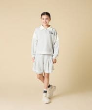 KJNLA40069 a.v.v KIDS(アー・ヴェ・ヴェ) [130-160]切り替えトレーナーセットアップ グレー