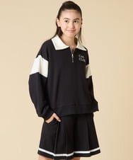 KJNLA40069 a.v.v KIDS(アー・ヴェ・ヴェ) [130-160]切り替えトレーナーセットアップ グレー
