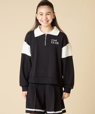 KJNLA40069 a.v.v KIDS(アー・ヴェ・ヴェ) [130-160]切り替えトレーナーセットアップ グレー