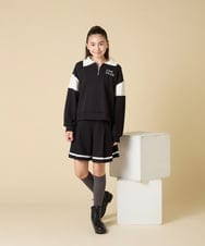 KJNLA40069 a.v.v KIDS(アー・ヴェ・ヴェ) [130-160]切り替えトレーナーセットアップ グレー