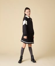 KJNLA40069 a.v.v KIDS(アー・ヴェ・ヴェ) [130-160]切り替えトレーナーセットアップ グレー