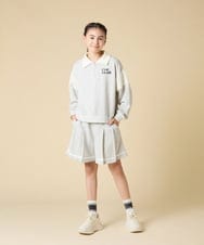 KJNLA40069 a.v.v KIDS(アー・ヴェ・ヴェ) [130-160]切り替えトレーナーセットアップ グレー