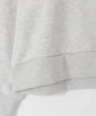 KJNLA40069 a.v.v KIDS(アー・ヴェ・ヴェ) [130-160]【大人気！/ハーフジップトップス/プリーツキュロット】切り替えトレーナーセットアップ グレー