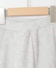 KJNLA40069 a.v.v KIDS(アー・ヴェ・ヴェ) [130-160]【大人気！/ハーフジップトップス/プリーツキュロット】切り替えトレーナーセットアップ グレー