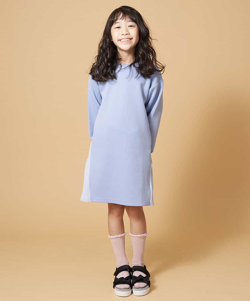 KJPDM42039 a.v.v KIDS(アー・ヴェ・ヴェ) [100-130]バックフリルダンボールワンピース[WEB限定サイズ] ブルー