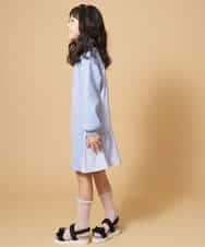 KJPDM42039 a.v.v KIDS(アー・ヴェ・ヴェ) [100-130]バックフリルダンボールワンピース[WEB限定サイズ] ブルー