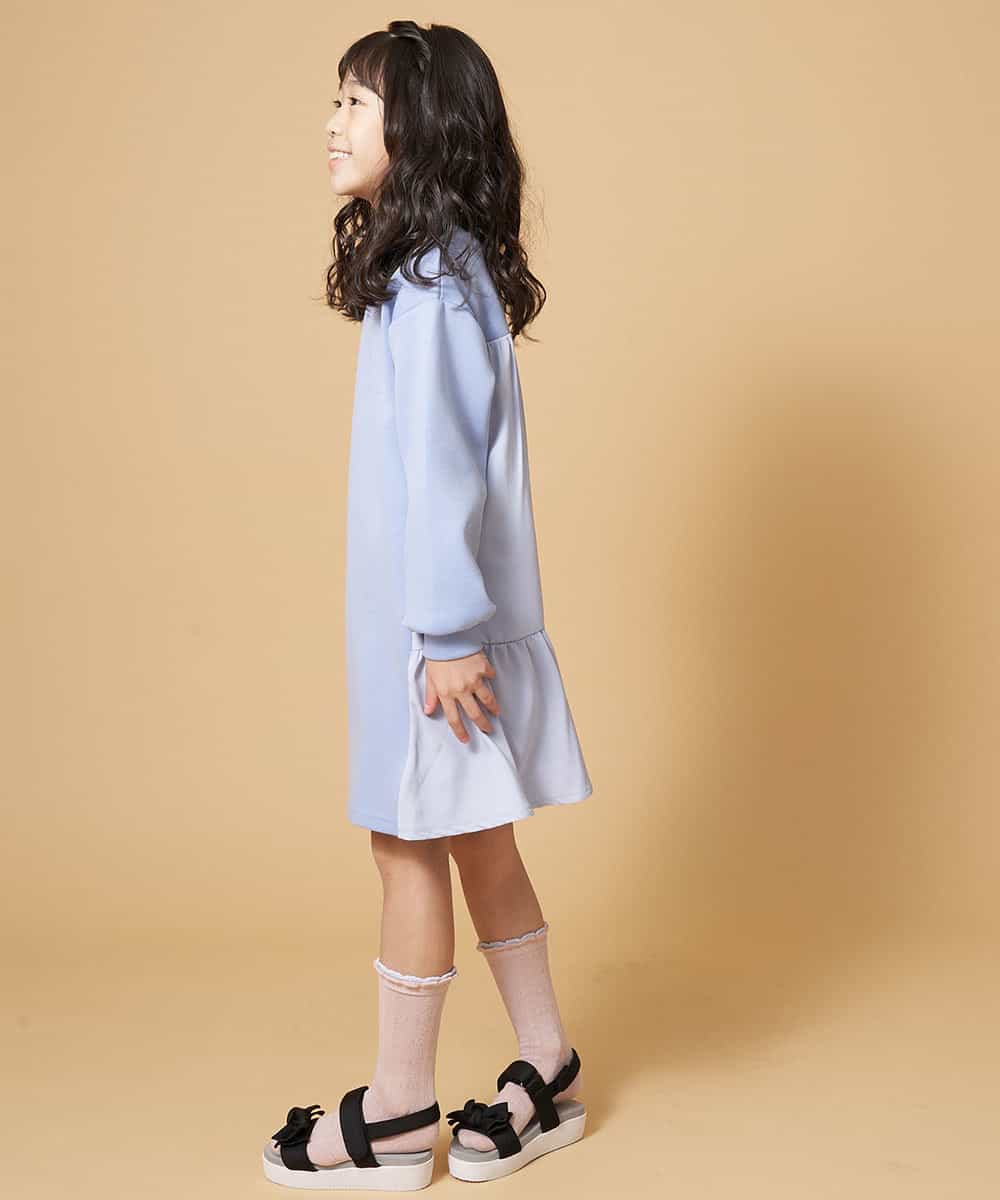 KJPDM42039 a.v.v KIDS(アー・ヴェ・ヴェ) [100-130]バックフリルダンボールワンピース[WEB限定サイズ] ブルー