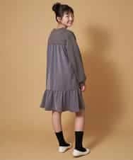 KJPDM42039 a.v.v KIDS(アー・ヴェ・ヴェ) [100-130]バックフリルダンボールワンピース[WEB限定サイズ] ダークグレー