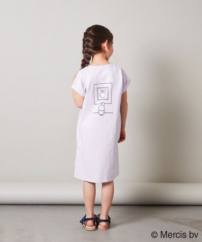 KJPFM70029 a.v.v KIDS [100-130]【ミッフィーコラボ】バックプリントＴシャツワンピース[WEB限定サイズ]