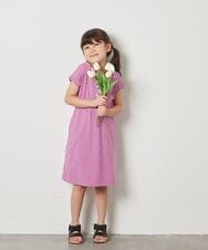 KJPFX40039 a.v.v KIDS(アー・ヴェ・ヴェ) [160]レースアップカットワンピース ピンク