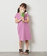 KJPFX40039 a.v.v KIDS(アー・ヴェ・ヴェ) [160]レースアップカットワンピース ピンク
