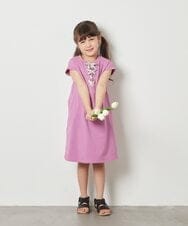KJPFX40039 a.v.v KIDS(アー・ヴェ・ヴェ) [160]レースアップカットワンピース ピンク