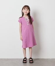 KJPFX40039 a.v.v KIDS(アー・ヴェ・ヴェ) [160]レースアップカットワンピース ピンク