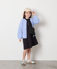 KJPGA20029 a.v.v KIDS(アー・ヴェ・ヴェ) [100-130]オフショルレースアップワンピース ピンク