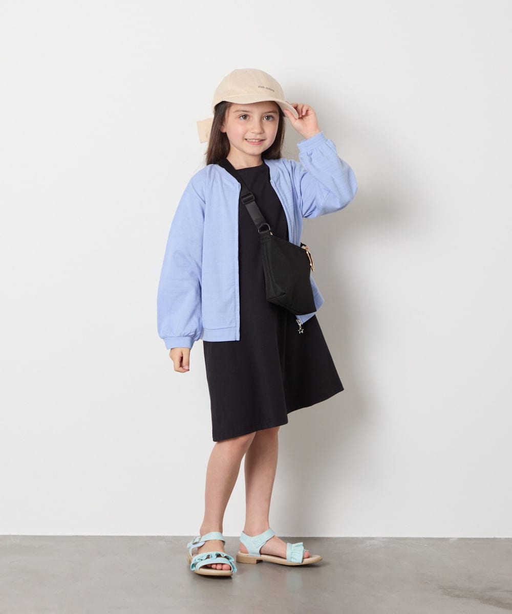 KJPGA20029 a.v.v KIDS(アー・ヴェ・ヴェ) [100-130]オフショルレースアップワンピース ピンク