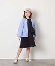 KJPGA20029 a.v.v KIDS(アー・ヴェ・ヴェ) [100-130]オフショルレースアップワンピース ピンク