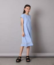 KJPGA21029 a.v.v KIDS(アー・ヴェ・ヴェ) [100-130]シアー切り替えワンピース ラベンダー