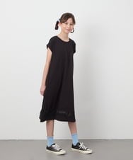 KJPGA21029 a.v.v KIDS(アー・ヴェ・ヴェ) [100-130]シアー切り替えワンピース ラベンダー
