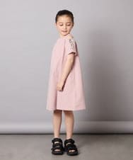 KJPGB20034 a.v.v KIDS(アー・ヴェ・ヴェ) [140-150]オフショルレースアップワンピース ブラック