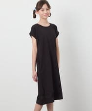 KJPGB21034 a.v.v KIDS(アー・ヴェ・ヴェ) [140-150]シアー切り替えワンピース ライトブルー