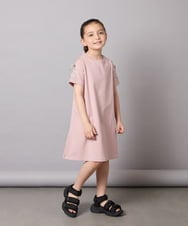 KJPGC20039 a.v.v KIDS(アー・ヴェ・ヴェ) [160]オフショルレースアップワンピース ライトブルー