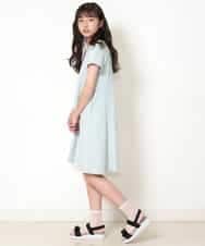 KJPGM33016 a.v.v KIDS(アー・ヴェ・ヴェ) [100-130]【プチプラ】AラインTシャツワンピース[WEB限定サイズ] グリーン