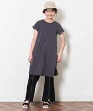 KJPGM33016 a.v.v KIDS(アー・ヴェ・ヴェ) [100-130]【プチプラ】AラインTシャツワンピース[WEB限定サイズ] ラベンダー