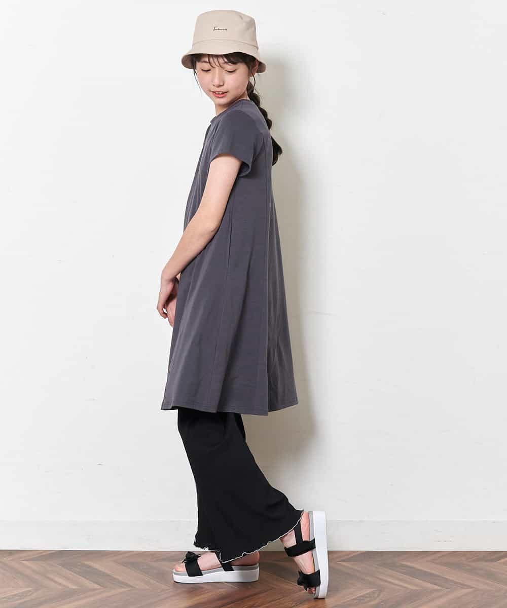 KJPGM33016 a.v.v KIDS(アー・ヴェ・ヴェ) [100-130]【プチプラ】AラインTシャツワンピース[WEB限定サイズ] ラベンダー