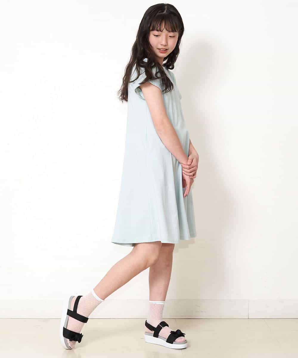 KJPGM33016 a.v.v KIDS(アー・ヴェ・ヴェ) [100-130]【プチプラ】AラインTシャツワンピース[WEB限定サイズ] ラベンダー