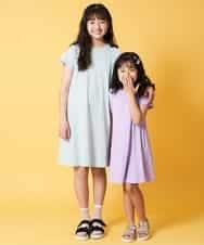 KJPGM33016 a.v.v KIDS(アー・ヴェ・ヴェ) [100-130]【プチプラ】AラインTシャツワンピース[WEB限定サイズ] ラベンダー