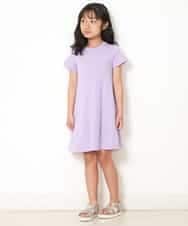 KJPGM33016 a.v.v KIDS(アー・ヴェ・ヴェ) [100-130]【プチプラ】AラインTシャツワンピース[WEB限定サイズ] ラベンダー
