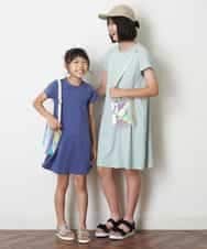 KJPGM33016 a.v.v KIDS(アー・ヴェ・ヴェ) [100-130]【プチプラ】AラインTシャツワンピース[WEB限定サイズ] ラベンダー