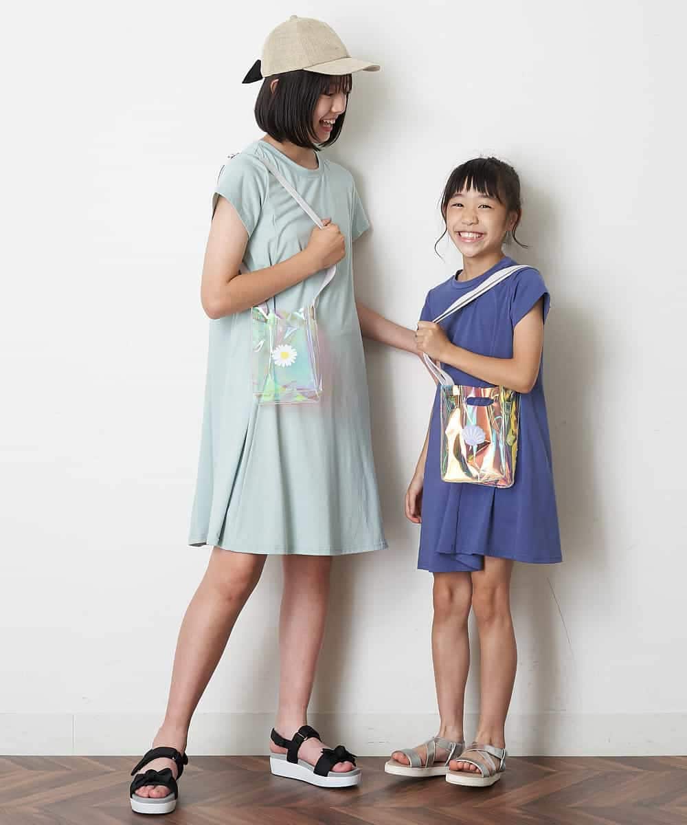 KJPGM33016 a.v.v KIDS(アー・ヴェ・ヴェ) [100-130]【プチプラ】AラインTシャツワンピース[WEB限定サイズ] ラベンダー
