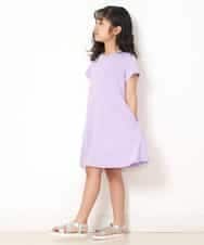KJPGM33016 a.v.v KIDS(アー・ヴェ・ヴェ) [100-130]【プチプラ】AラインTシャツワンピース[WEB限定サイズ] ラベンダー