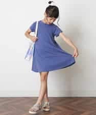 KJPGM33016 a.v.v KIDS(アー・ヴェ・ヴェ) [100-130]【プチプラ】AラインTシャツワンピース[WEB限定サイズ] ラベンダー